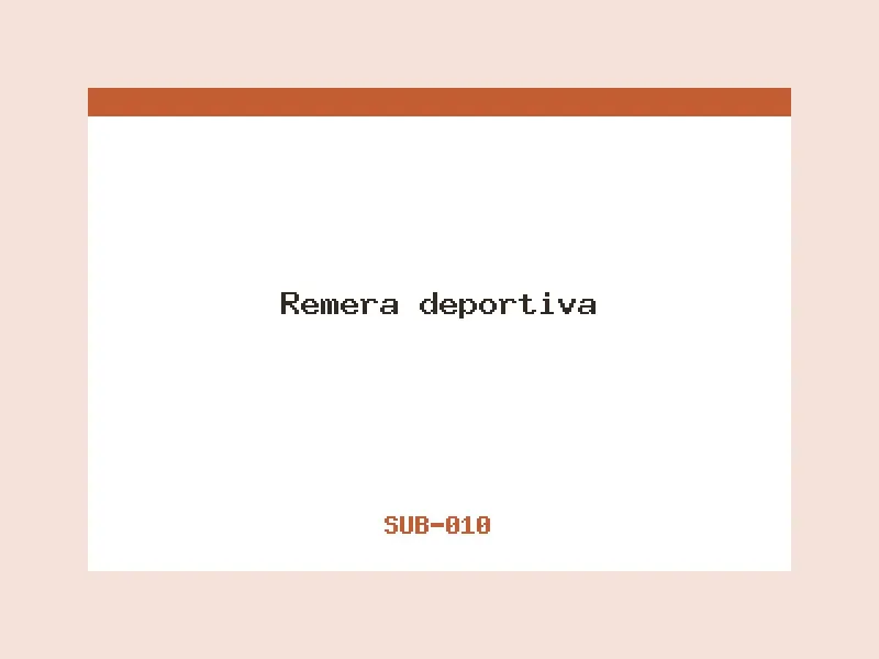 Remera deportiva