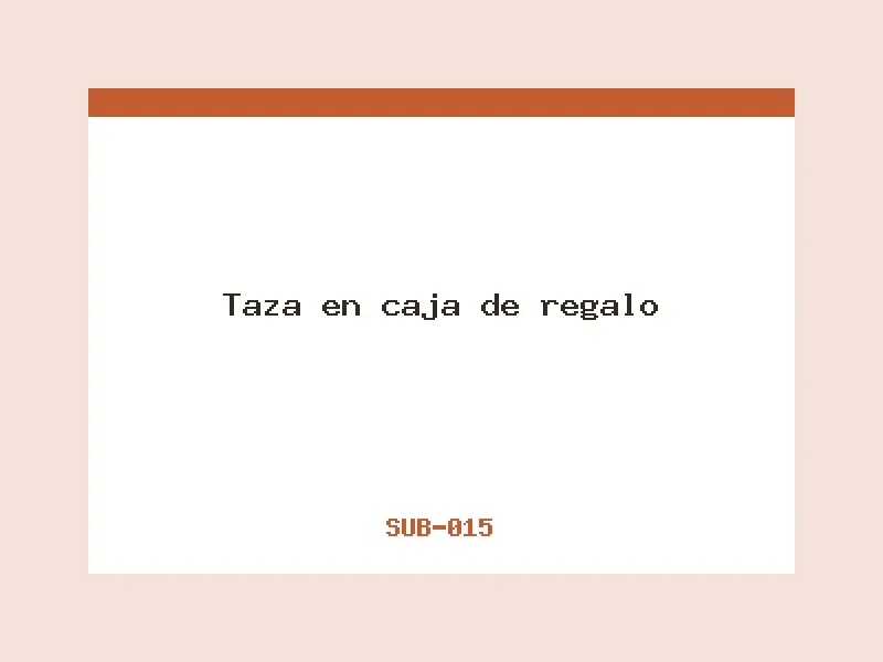 Taza en caja de regalo