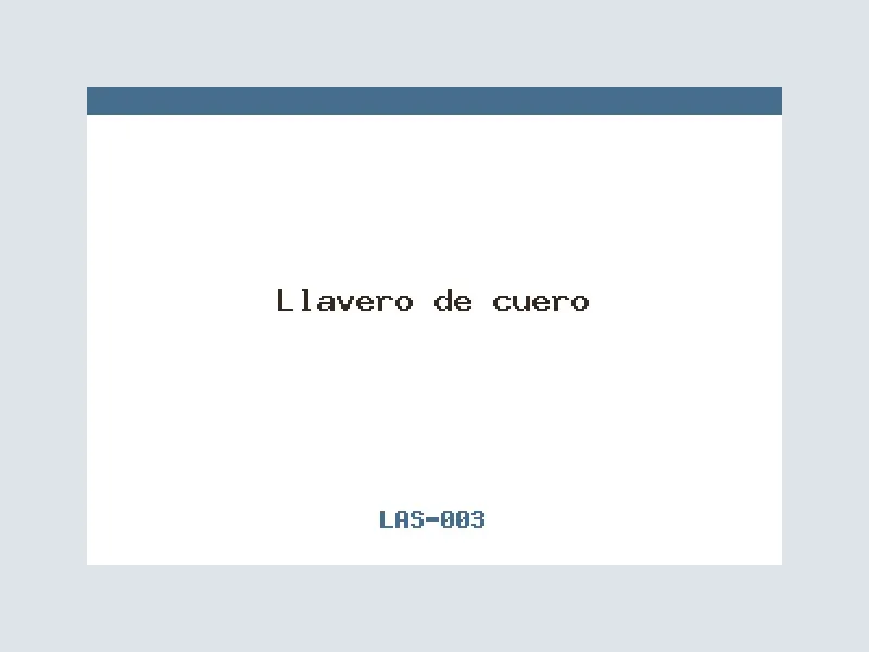 Llavero de cuero