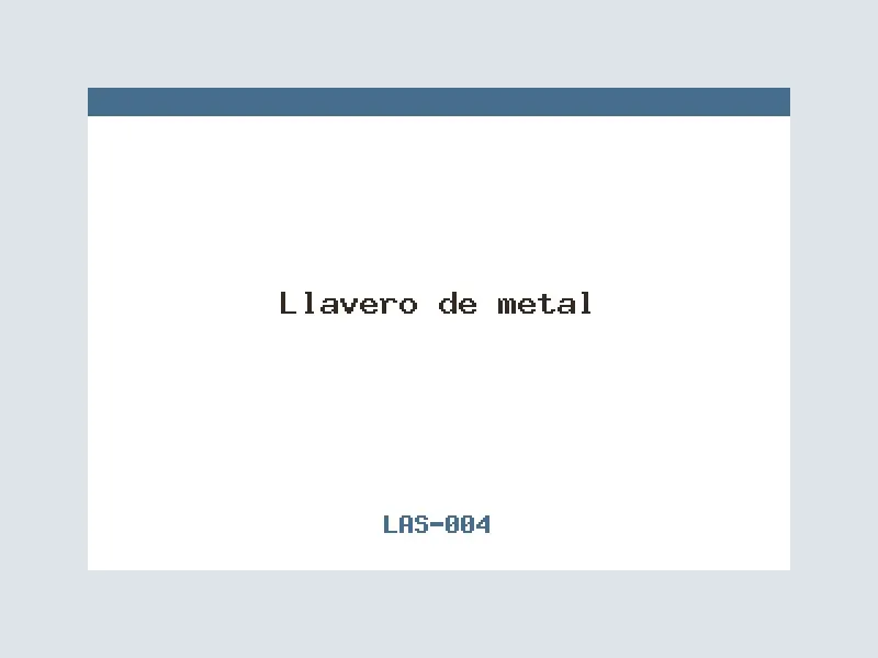 Llavero de metal