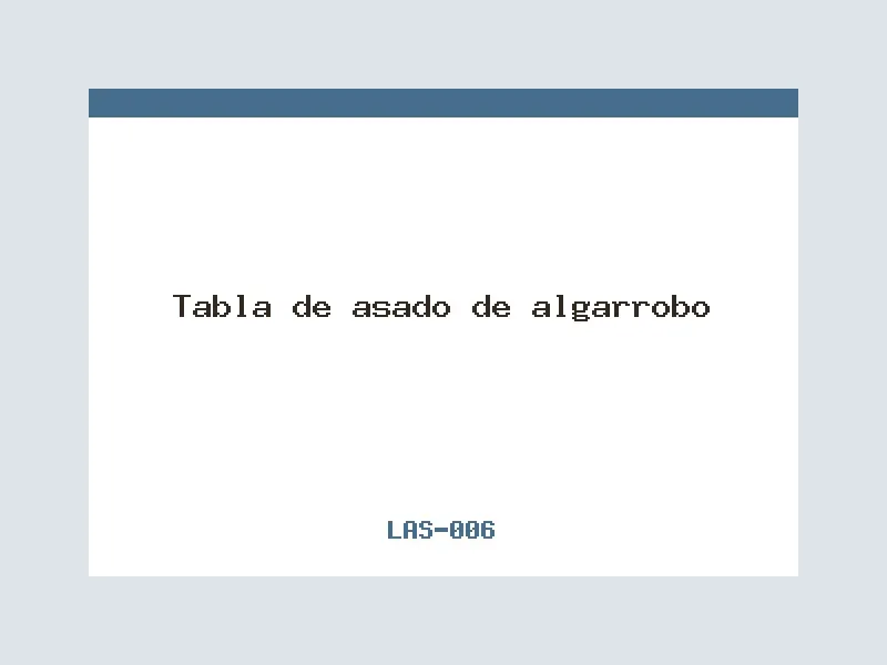 Tabla de asado de algarrobo
