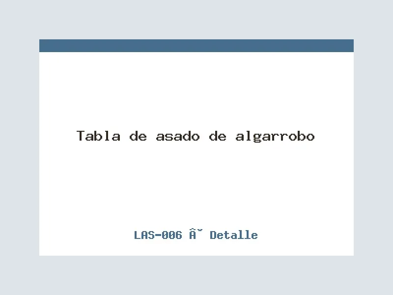 Tabla de asado de algarrobo