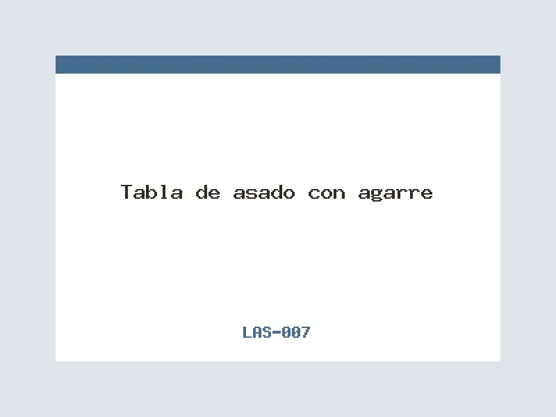 Tabla de asado con agarre
