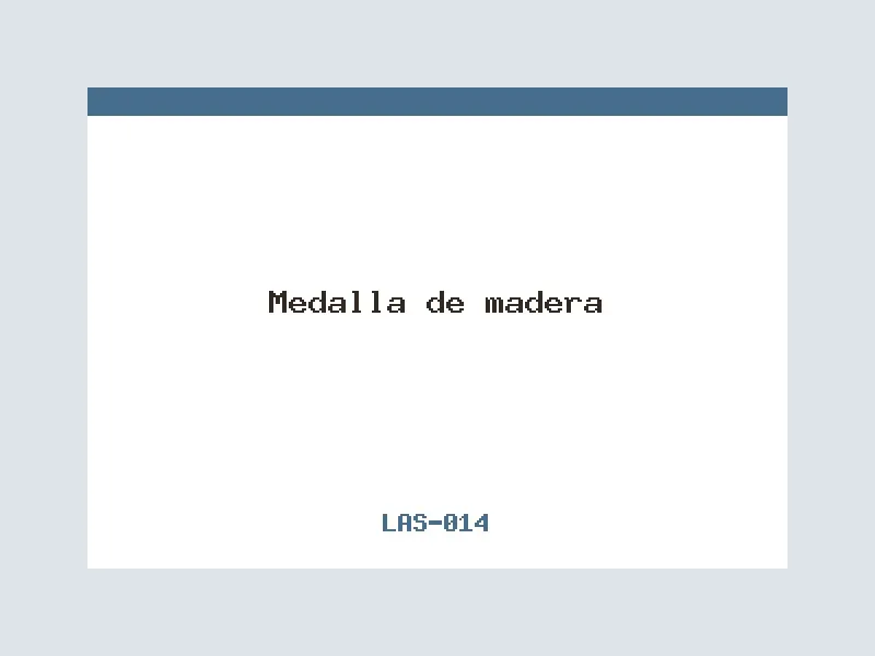 Medalla de madera