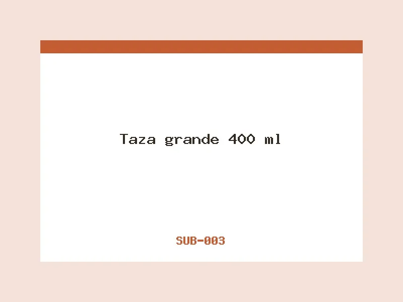 Taza grande 400 ml