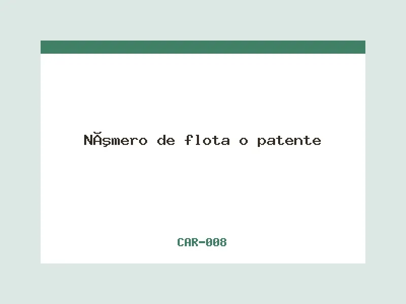 Número de flota o patente