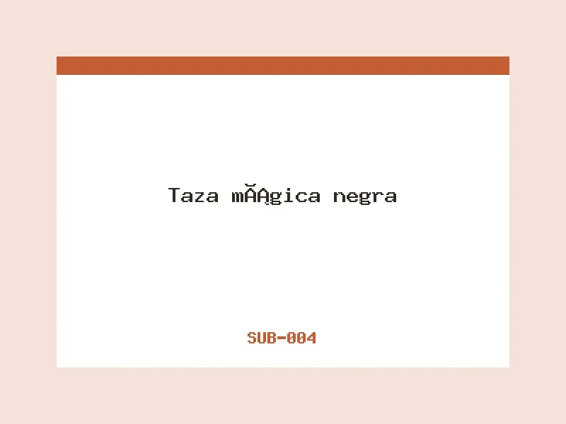 Taza mágica negra