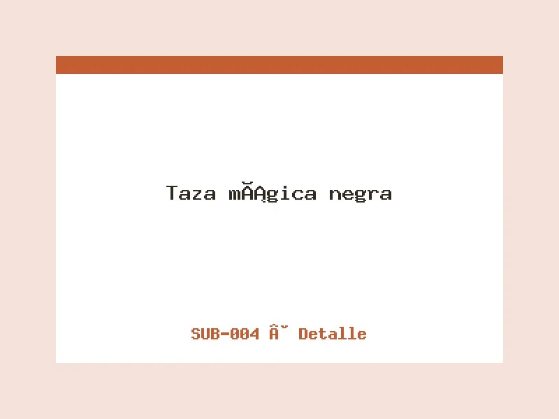 Taza mágica negra