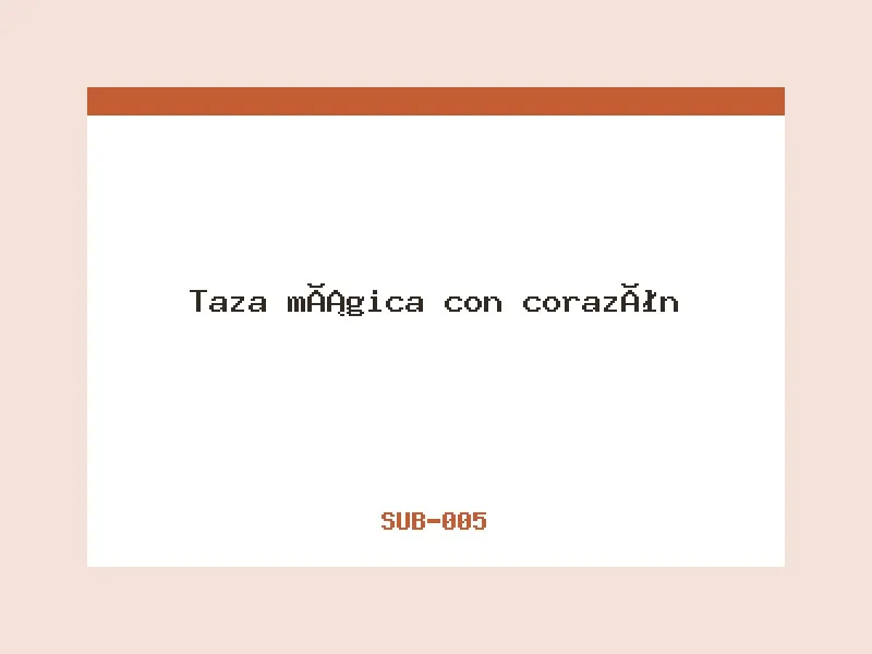 Taza mágica con corazón